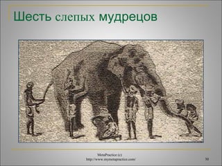Шесть слепых мудрецов 
MetaPractice (с) 
http://www.mymetapractice.com/ 30 
 