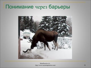 Понимание через барьеры 
MetaPractice (с) 
http://www.mymetapractice.com/ 34 
 