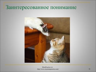 Заинтересованное понимание 
MetaPractice (с) 
http://www.mymetapractice.com/ 35 
 