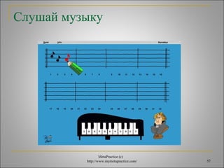 Слушай музыку 
MetaPractice (с) 
http://www.mymetapractice.com/ 57 
 