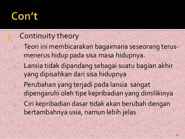 Teori Proses Menua Teori Proses Menua