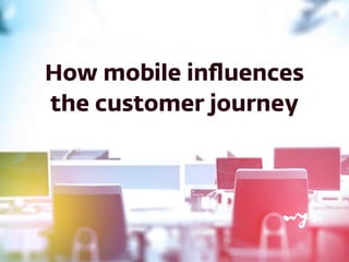 How mobile influences 
the customer journey 
 