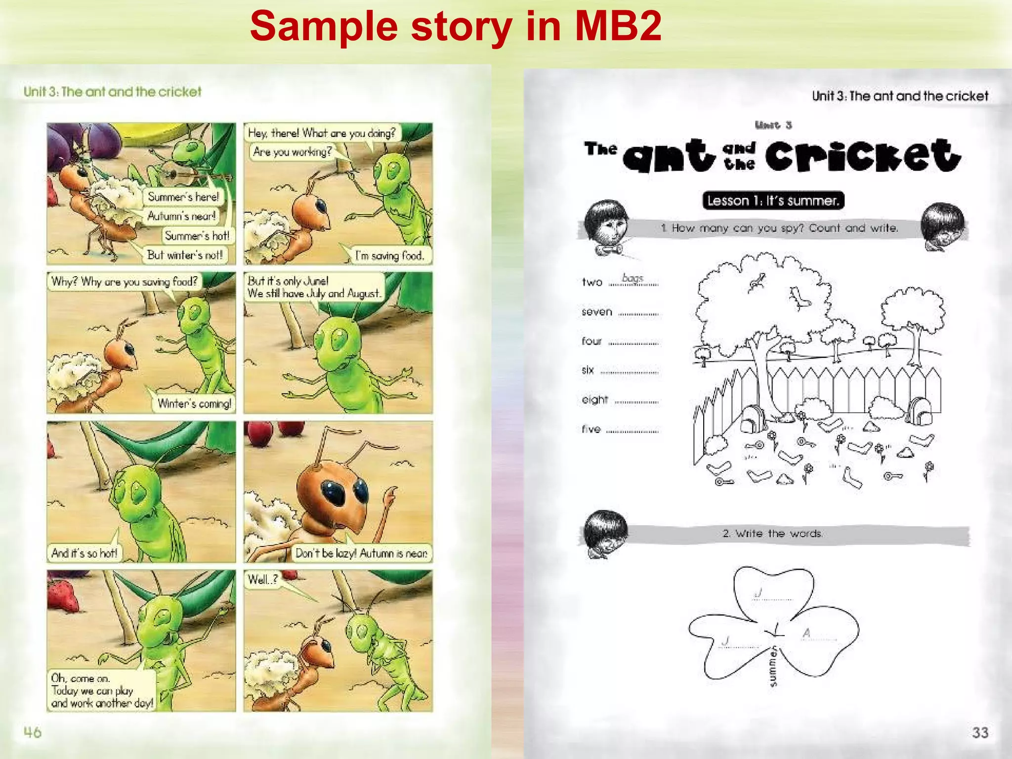 Sample story in MB2 
 