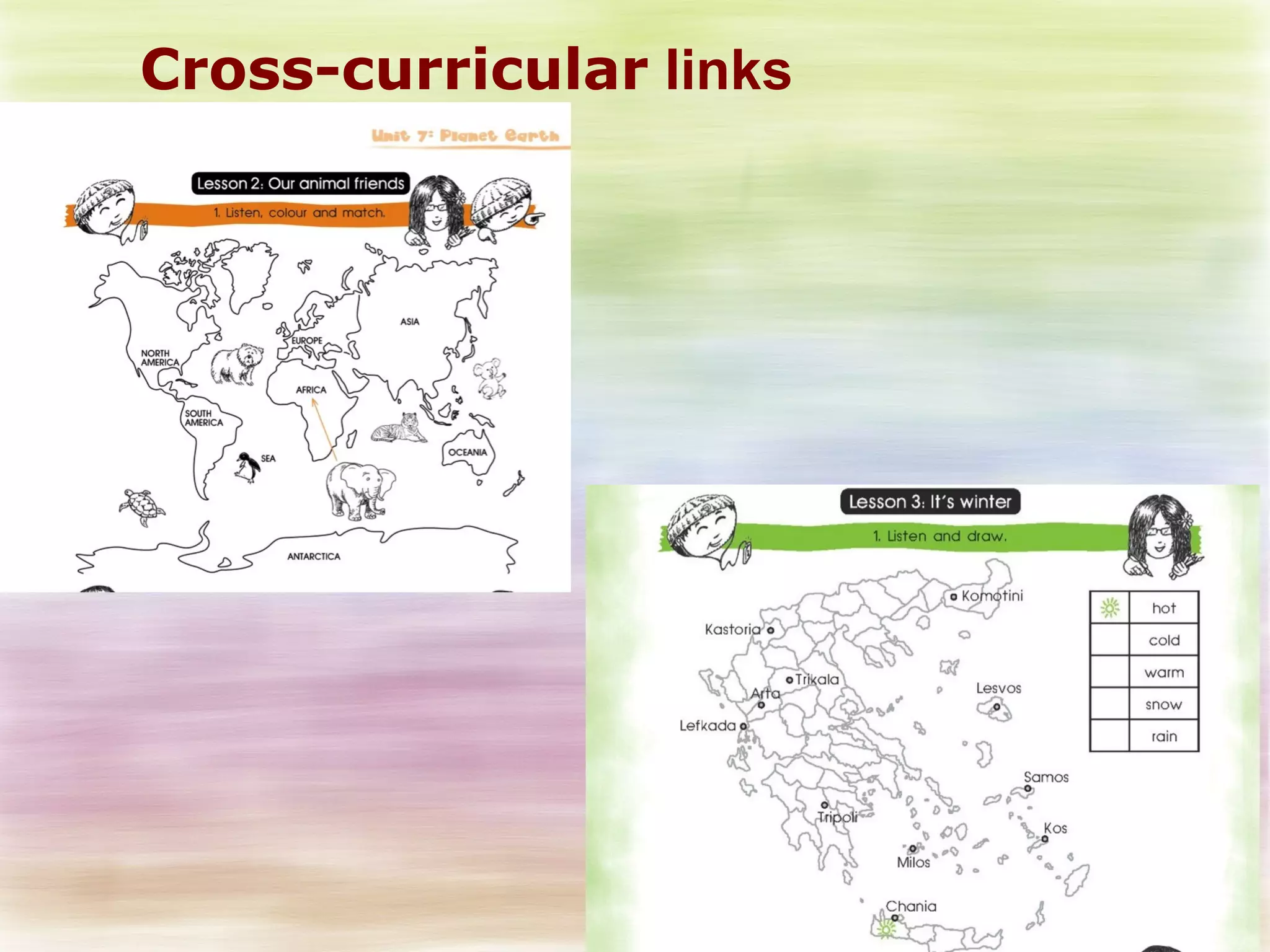 Cross-curricular links 
 