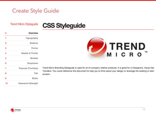 Create Style Guide 
16 
 
