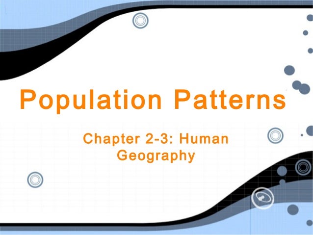 Population Distribution Patterns