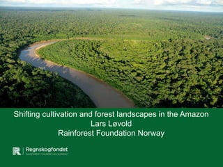 Shifting cultivation and forest landscapes in the Amazon 
Lars Løvold 
Rainforest Foundation Norway 
 