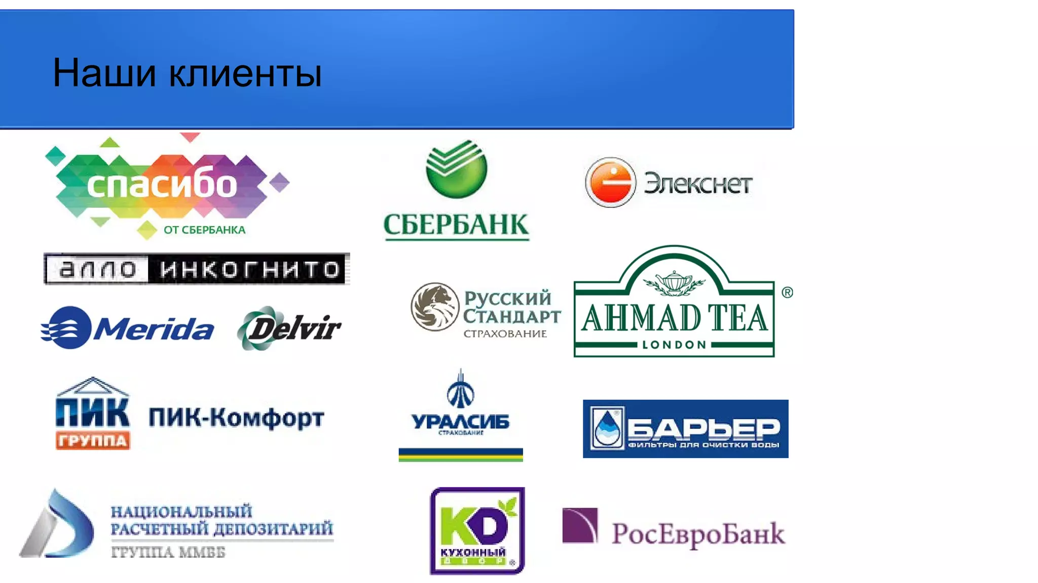 Наши клиенты
 