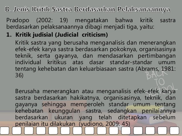 2 Macam Macam Kritik Sastra