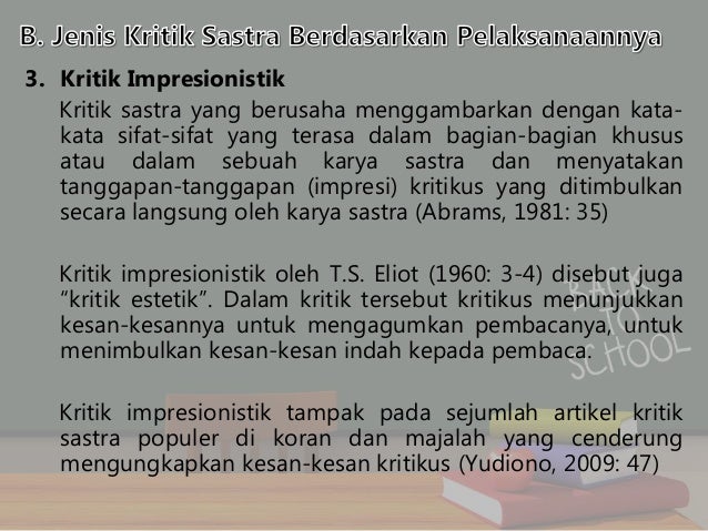 2 Macam Macam Kritik Sastra
