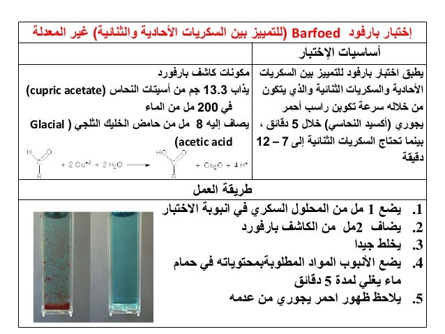 الاختبارات اليفية للكشف عن السكريات 2