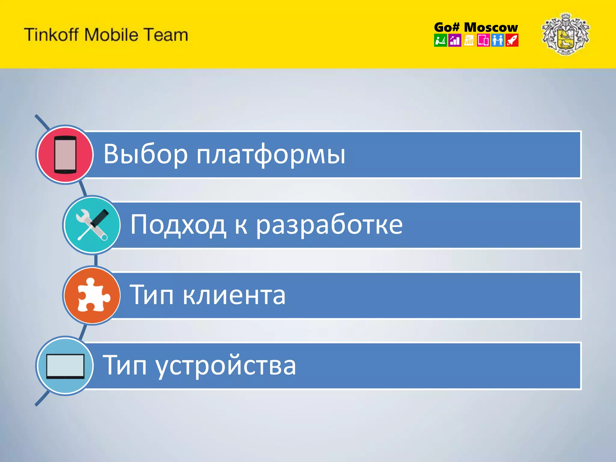 Выбор платформы
Подход к разработке
Тип клиента
Тип устройства
 