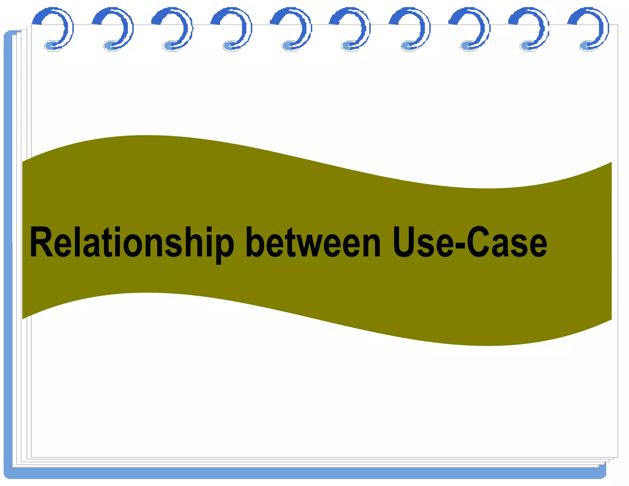 Relationship between Use-CaseRelationship between Use-Case
 