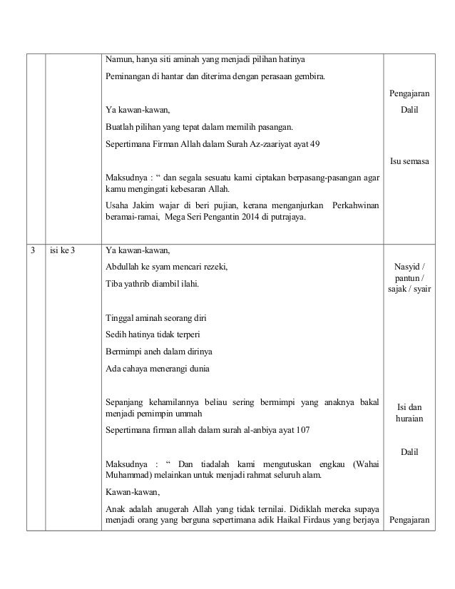 2. teks siti aminah bonda rasulullah