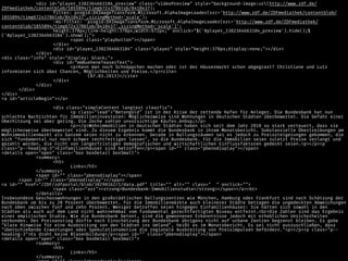 <div id="player_1382364663184_preview" class="videoPreview" style="background-image:url(http://www.zdf.de/
ZDFmediathek/contentblob/1855894/timg672x378blob/8410437);
filter: progid:DXImageTransform.Microsoft.AlphaImageLoader(src='http://www.zdf.de/ZDFmediathek/contentblob/
1855894/timg672x378blob/8410437',sizingMethod='scale');
-ms-filter: 'progid:DXImageTransform.Microsoft.AlphaImageLoader(src='http://www.zdf.de/ZDFmediathek/
contentblob/1855894/timg672x378blob/8410437',sizingMethod='scale')';
height:378px;line-height:378px;width:672px;" onclick="$('#player_1382364663184_preview').hide();$
('#player_1382364663184').show();">
<span class="playbutton"></span>
</div>
<div id="player_1382364663184" class="player" style="height:378px;display:none;"></div>
</div>
<div class="info" style="display: block;">
<div id="mmBueheneTeaserText">
<p>Kann man noch Schnäppchen machen oder ist der Häusermarkt schon abgegrast? Christiane und Lutz
informieren sich über Chancen, Möglichkeiten und Preise.</p><cite>
(07.03.2013)</cite>
</div>
</div>
</div>
</div>
<a id="articleBegin"></a>
<div class="simpleContent langtext clearfix">
<p class="lead">"Betongold" ist in der Krise der rettende Hafen für Anleger. Die Bundesbank hat nun
schlechte Nachrichten für Immobilieninvestoren: Möglicherweise sind Wohnungen in deutschen Städten überbewertet. Die Gefahr einer
Überhitzung sei aber gering. Die Zeche zahlen unvorsichtige Käufer.&nbsp;</p>
<p></p>Wohnimmobilien in deutschen Städten haben sich seit dem Jahr 2010 so stark verteuert, dass sie
möglicherweise überbewertet sind. Zu diesem Ergebnis kommt die Bundesbank in ihrem Monatsbericht. Substanzielle Übertreibungen am
Wohnimmobilienmarkt als Ganzem seien nicht zu erkennen. Gerade in Ballungsräumen sei es jedoch zu Preissteigerungen gekommen, die
sich "fundamental nur noch schwer rechtfertigen lassen", so die Bundesbank. Für die Immobilien seien zuletzt Preise verlangt und
gezahlt worden, die nicht von längerfristigen demografischen und wirtschaftlichen Einflussfaktoren gedeckt seien.<p></p><p
class="p--heading-3">Einfamilienhäuser sind betroffen</p><span id="" class="pbenodisplay"></span>
<details open="open" class="box boxDetail boxSmall">
<summary>
<h5>
Links</h5>
</summary>
<span id="" class="pbenodisplay"></span>
<span id="" class="pbenodisplay"></span>
<a id="" href="/ZDF/zdfportal/blob/30298162/1/data.pdf" title="" alt="" class=" " onclick="">
<span class="arr"><strong>Bundesbank-Immobilienstudie</strong></span></a><br>
</details>
Insbesondere Geschosswohnungen in den großstädtischen Ballungszentren wie München, Hamburg oder Frankfurt sind nach Schätzung der
Bundesbank um bis zu 20 Prozent überbewertet. Für die Immobilienmärkte auch kleinerer Städte betragen die ungedeckten Abweichungen
nach oben zwischen fünf und zehn Prozent. Weniger betroffen seien hingegen Einfamilienhäuser: Sie hätten sich sowohl in den
Städten als auch auf dem Land nicht wahrnehmbar vom fundamental gerechtfertigten Niveau entfernt.<br>Die Zahlen sind das Ergebnis
einer empirischen Studie. Wie die Bundesbank betont, sind die gewonnenen Erkenntnisse jedoch mit erheblichen Unsicherheiten
verbunden. Der Preisanstieg dürfte nach Einschätzung der Bundesbank übrigens nicht auf urbane Zentren begrenzt bleiben. Es gebe
"klare Hinweise für eine Ausbreitung von den Städten ins Umland", heißt es im Monatsbericht. Es sei nicht auszuschließen, dass
"überschießende Erwartungen oder Spekulationsmotive die regionale Ausbreitung von Preisimpulsen befördern."<p></p><p class="p--
heading-3">Es droht keine Blasenbildung</p><span id="" class="pbenodisplay"></span>
<details open="open" class="box boxDetail boxSmall">
<summary>
<h5>
Links</h5>
</summary>
 
