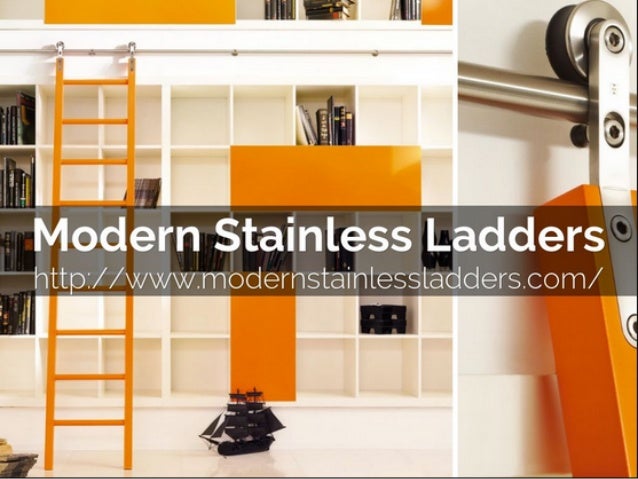 Sliding Library Ladders Modern Stainless Ladders