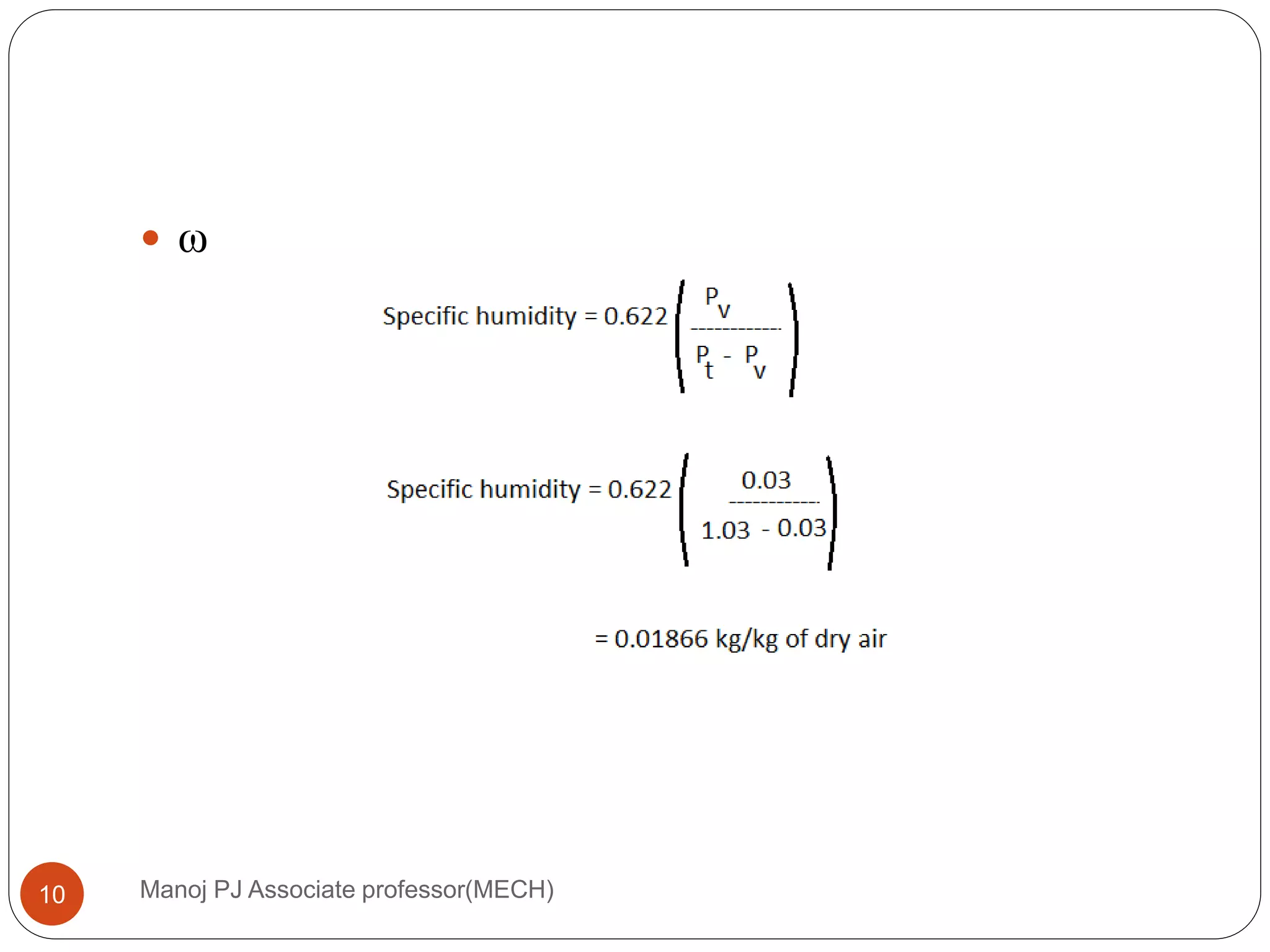 Manoj PJ Associate professor(MECH)10
 ω
 