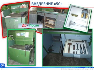 ОАО «Улан-Удэнский авиационный завод». 201219
ВНЕДРЕНИЕ «5С»
До - После
 