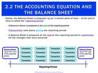 2.2 The Accounting Equation and the Balance Sheet | PPTX