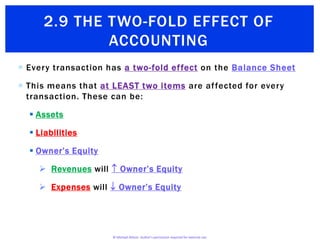 2.9 The Two-Fold Effect of Accounting | PPTX