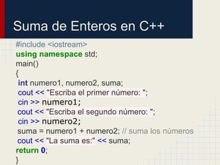 2.introducción a las aplicaciones en c++ | PDF