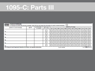 1095-C: Parts III
 