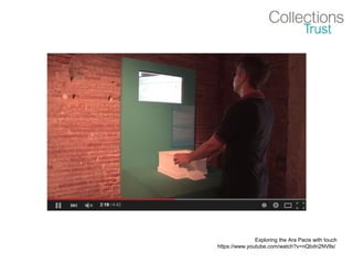 Exploring the Ara Pacis with touch
https://www.youtube.com/watch?v=nQbdn2NVlls/
 