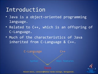 2. Basics of Java | PPT