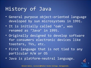 2. Basics of Java | PPT | Programming Languages | Computing
