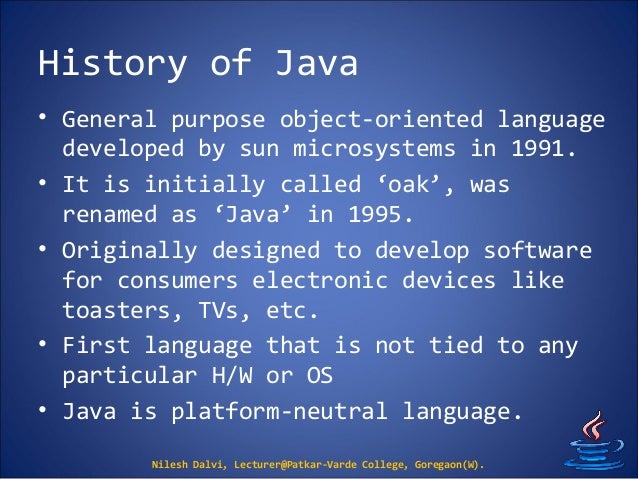 2. Basics of Java