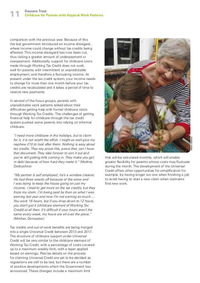 Informal And Formal Child Care Focus Of >> Childcare For Parents With Atypical Work Patterns 2012 Informal And Formal Child Care Focus Of >> Childcare For Parents With Atypical Work Patterns 2012