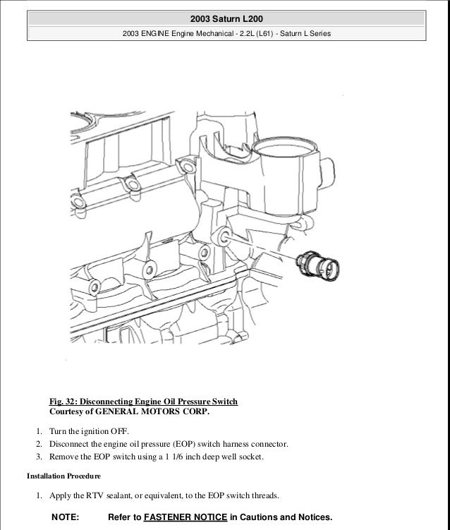 Wiring Diagram PDF: 2002 Saturn L200 Engine Diagram