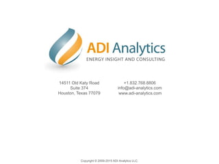 Copyright © 2009-2015 ADI Analytics LLC.
14511 Old Katy Road
Suite 374
Houston, Texas 77079
+1.832.768.8806
info@adi-analytics.com
www.adi-analytics.com
 