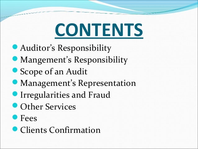 issued by letter auditors management letter 2. engagement