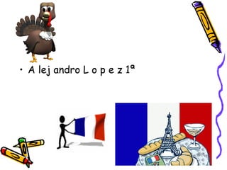 • A lej andro L o p e z 1ª
 