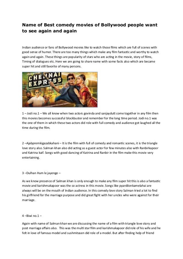 Best Indian Comedy Movies All Time - Fd D6djlm0nagm : These best bollywood comedy movies are beautifully crafted and perfect entertainers for your family.