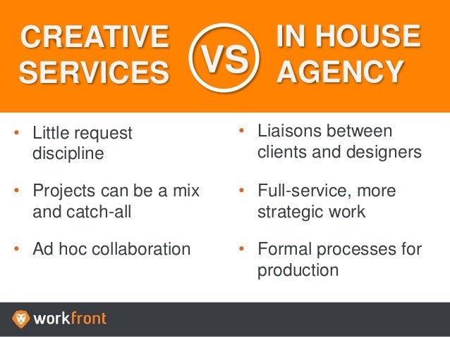 Creative Services vs In House Agency Creative Services vs In House Agency