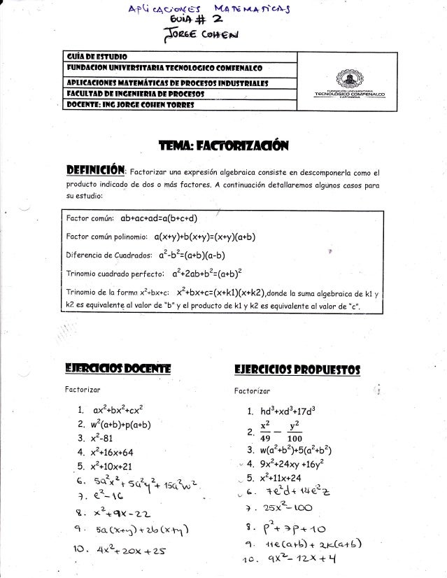 2 Factorizacion