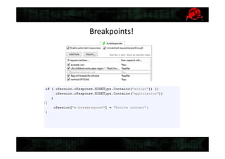Breakpoints!
 
