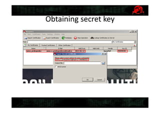 Obtaining secret key
 