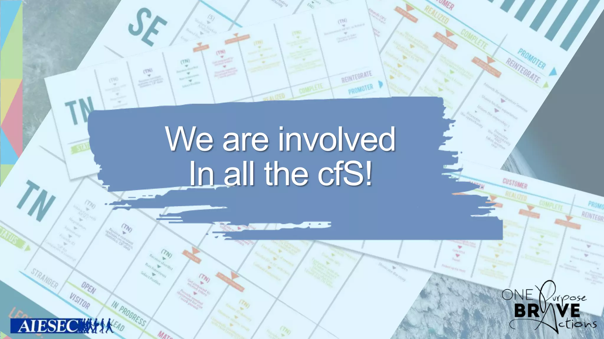We are involved
In all the cfS!
 