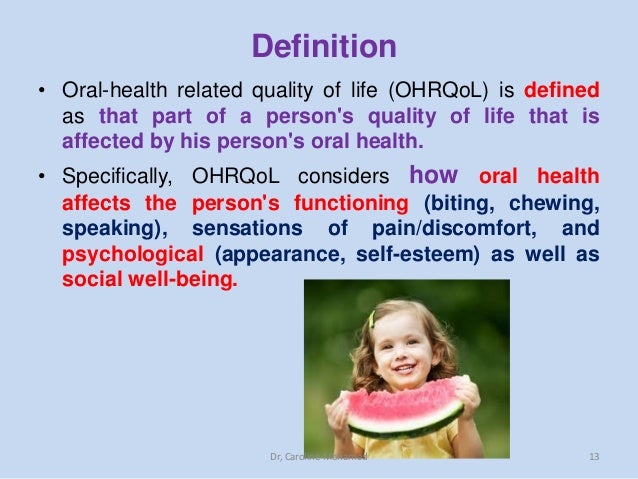 Oral Health Quality Of Life 83