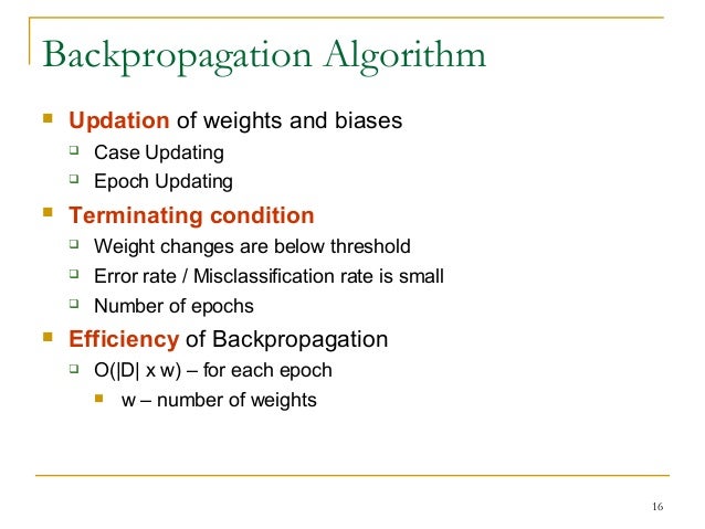 classification by backpropagation tutorialspoint