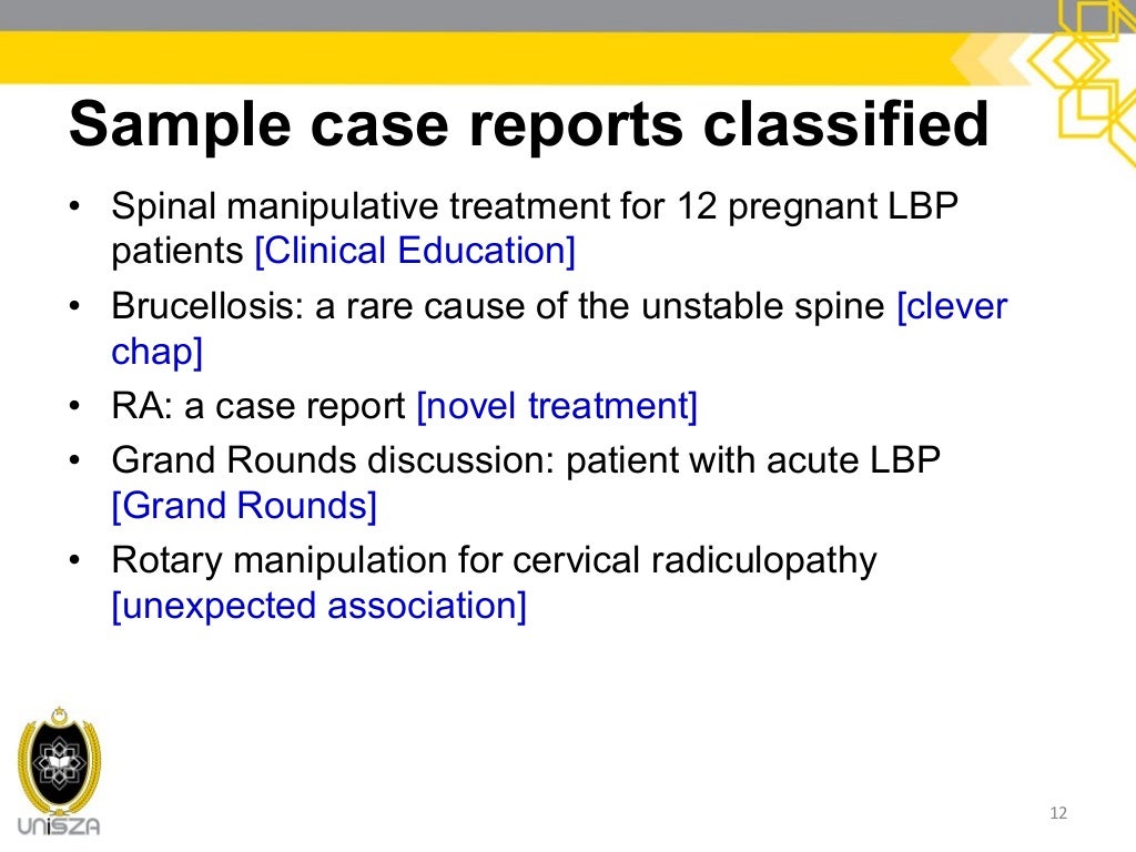 2. Case study and case series