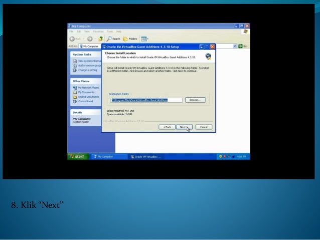 Cara Install Aplikasi pada OS Windows XP di VirtualBox