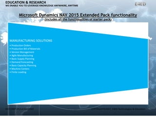 Microsoft Dynamics NAV 2015 | PPTX