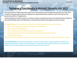 Microsoft Dynamics NAV 2015 | PPTX