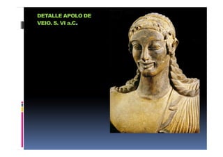 DETALLE APOLO DE
VEIO. S. VI a.C.
 