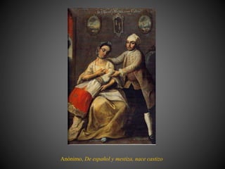 Anónimo, De español y mestiza, nace castizo
 