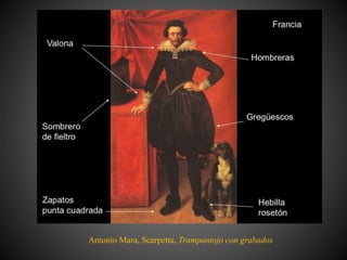 Antonio Mara, Scarpetta, Trampantojo con grabados
 